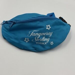 Tanqueray Sterling Vodka Y2K Fanny Pack Teal Promo Waist Bag Festival